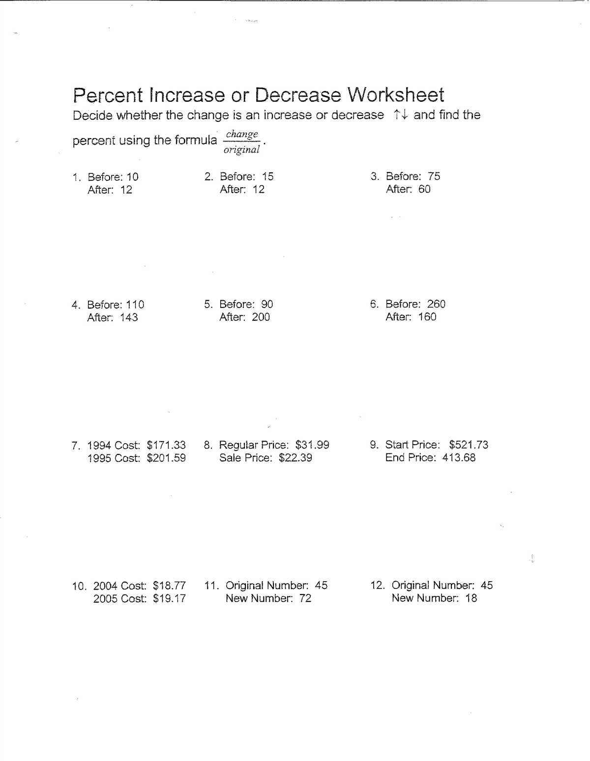 Importance of Dimensional Changes Worksheet Answer Key