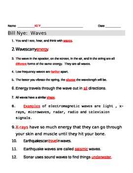 Bill nye blood and circulation worksheet answers