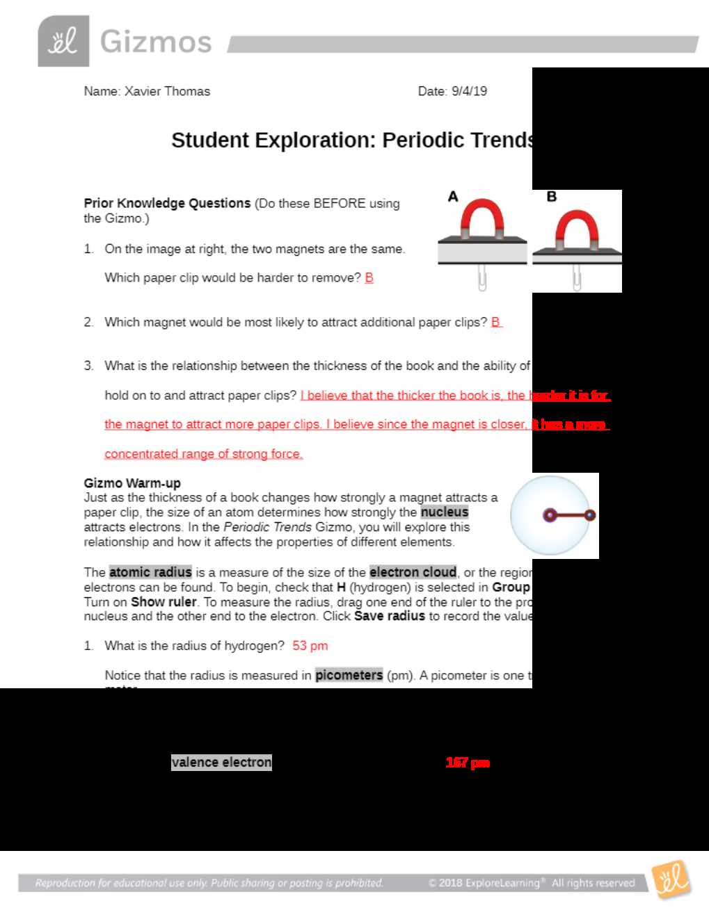 What is the Student Exploration Tides Gizmo Answer Key?