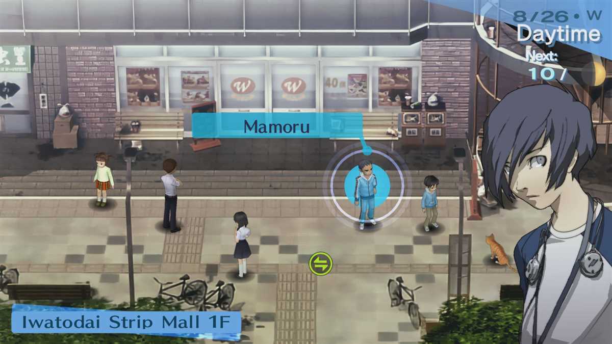 Persona 3 Portable Social Links and School