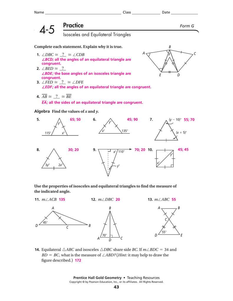 Additional Resources for Further Practice in Geometry