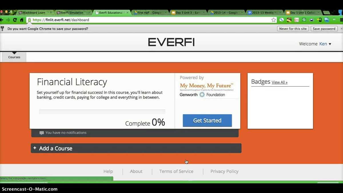 Key features and topics covered in Everfi financial literacy module 7