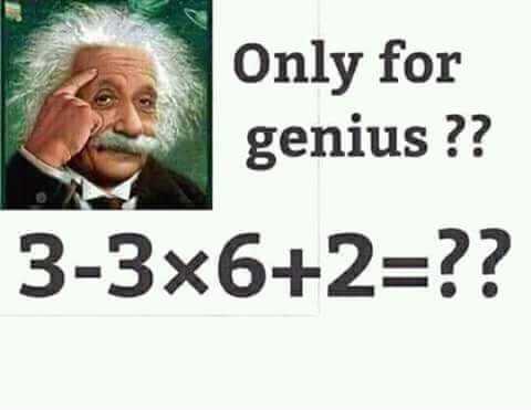 Only for genius answer