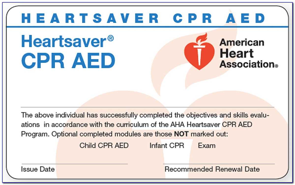 Benefits of Using the American Heart Association CPR Test Answer Sheet