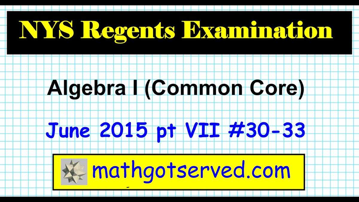 Importance of the August 2024 Algebra 2 Regents exam results