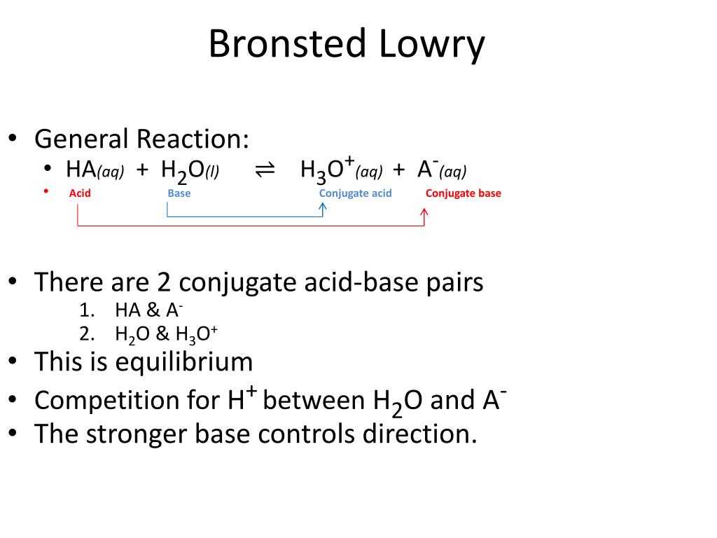 What are Bronsted-Lowry Acids and Bases?
