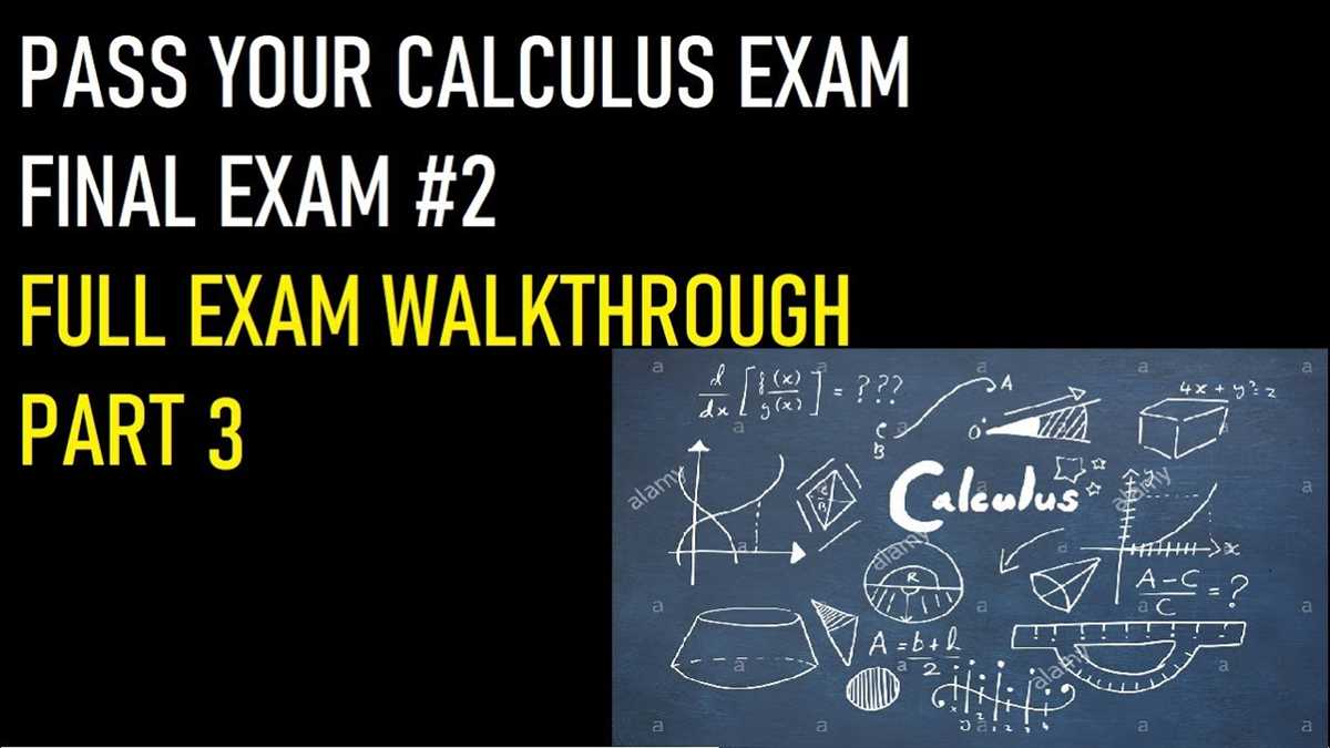 Sample Calculus Final Exam Questions