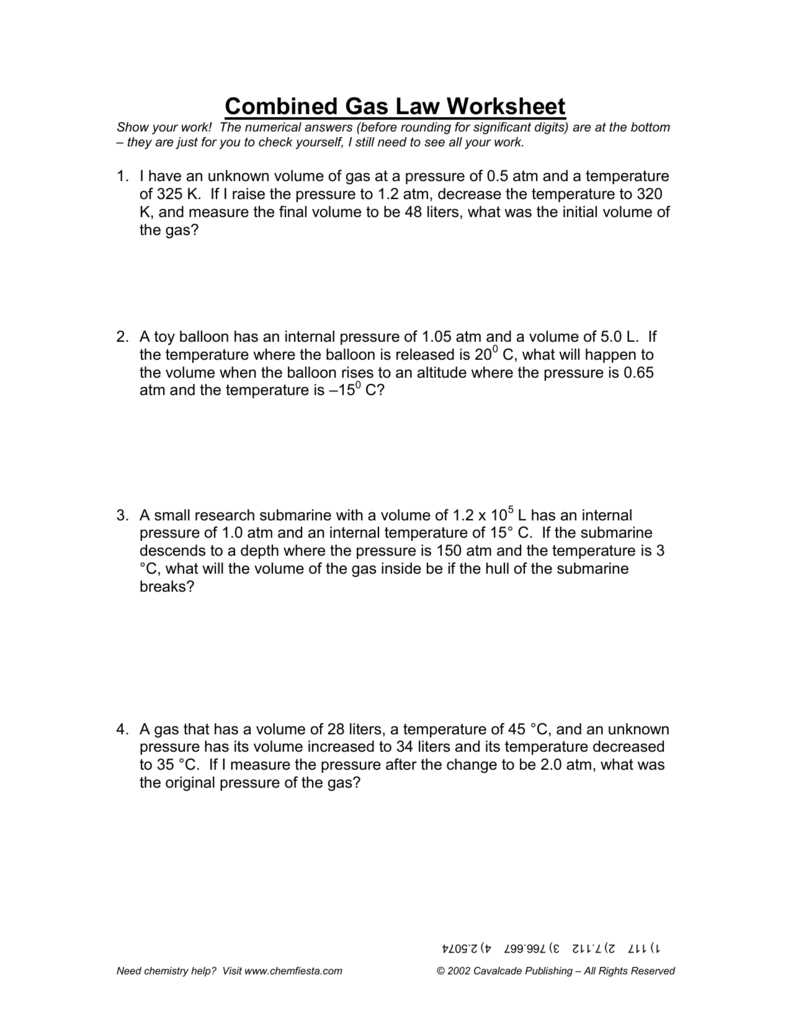Charles law worksheet answers