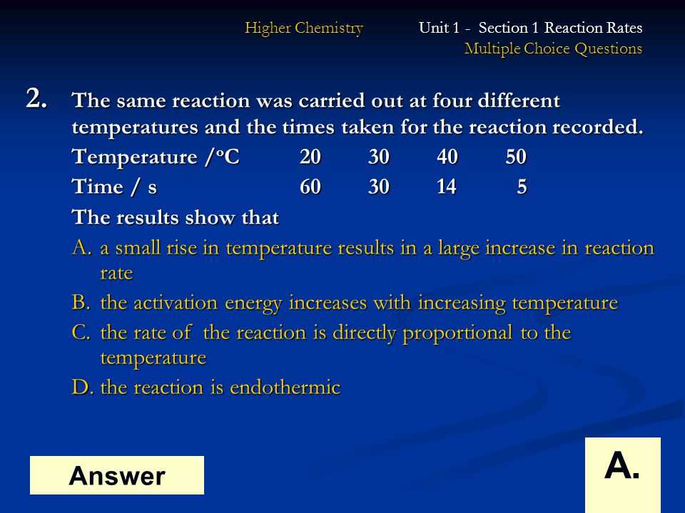 How to Prepare for Chemistry Multiple Choice Question Exams
