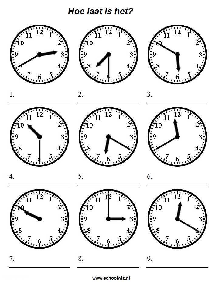 Resources for Finding 1.4 Telling Time Spanish Worksheet Answers