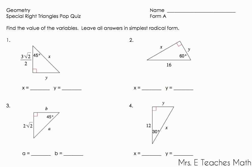 Geometry connections answers