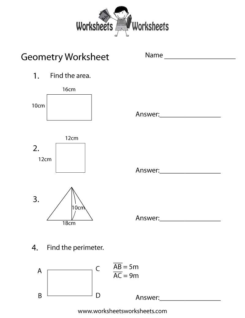 Tips for Solving Geometry Homework Worksheets