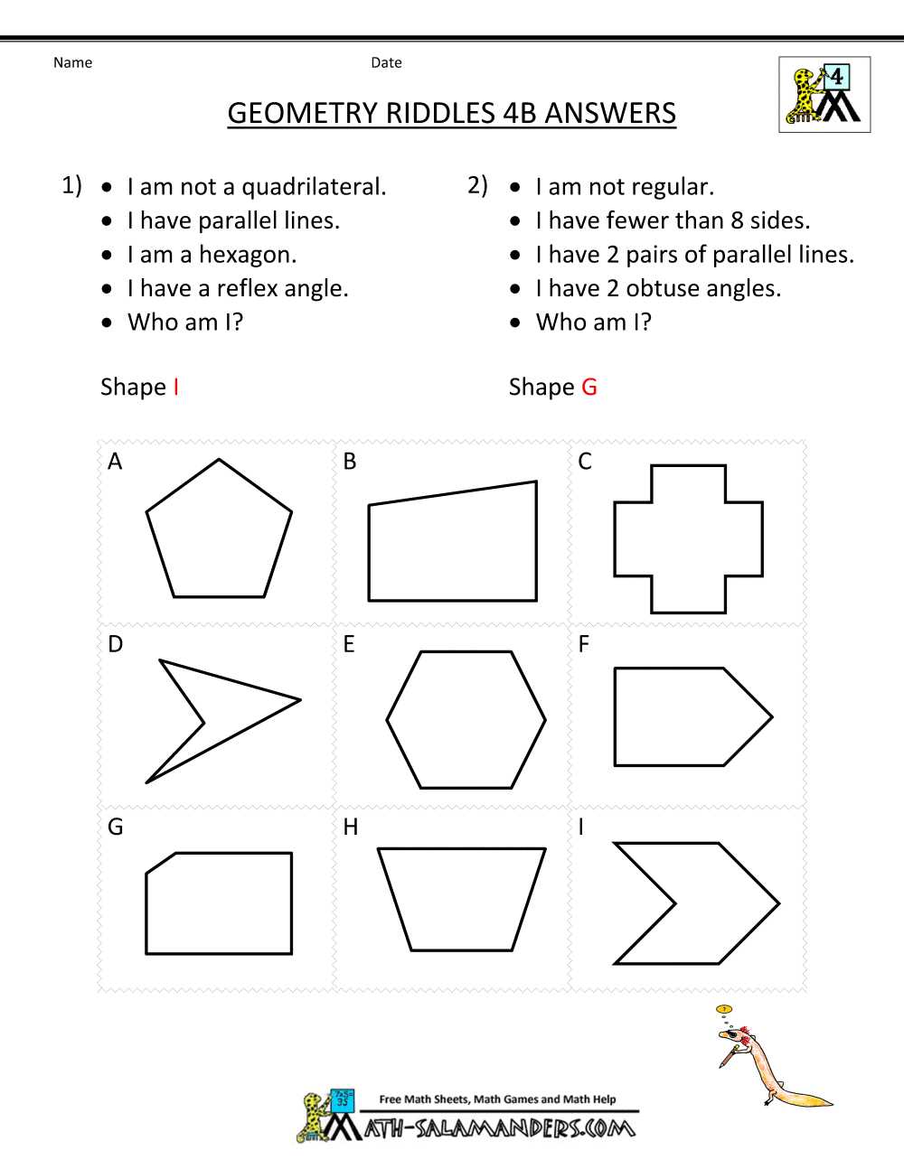 The Importance of Geometry Homework Worksheets