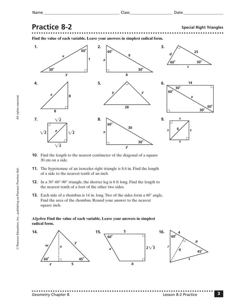 Geometry mid year test answer key