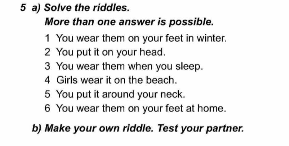 1. The riddle is a situation
