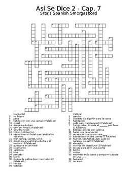 Tips for solving Capitulo 3a repaso crossword