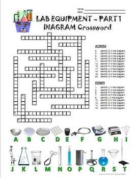Lab Safety and Equipment Crossword Puzzle Answers