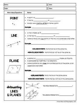 Geometry homework worksheet answers
