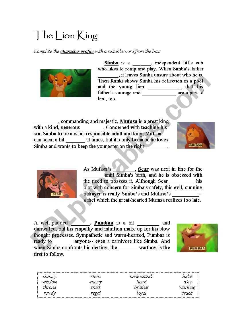 What is Lulu the Lioness Answer Key?