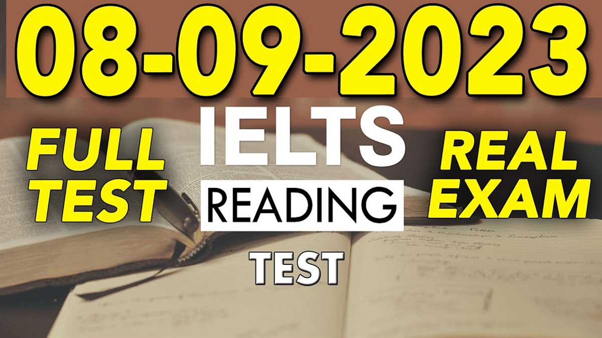 Section 8: Reading Test Passage and Answers