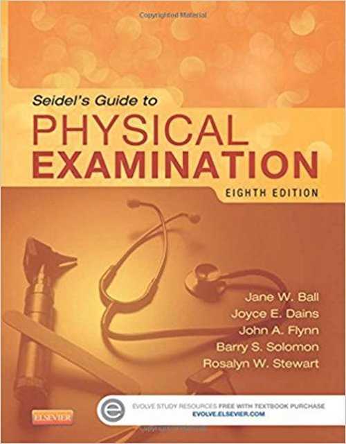 Seidel's guide to physical examination test bank