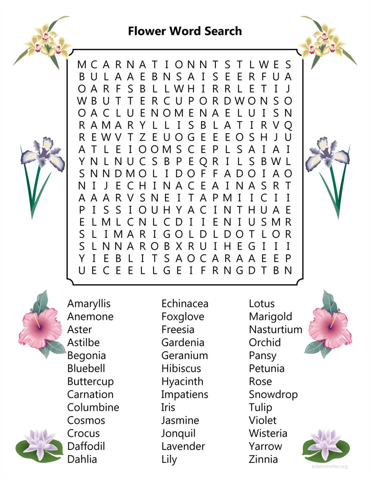 The crucible word search answers