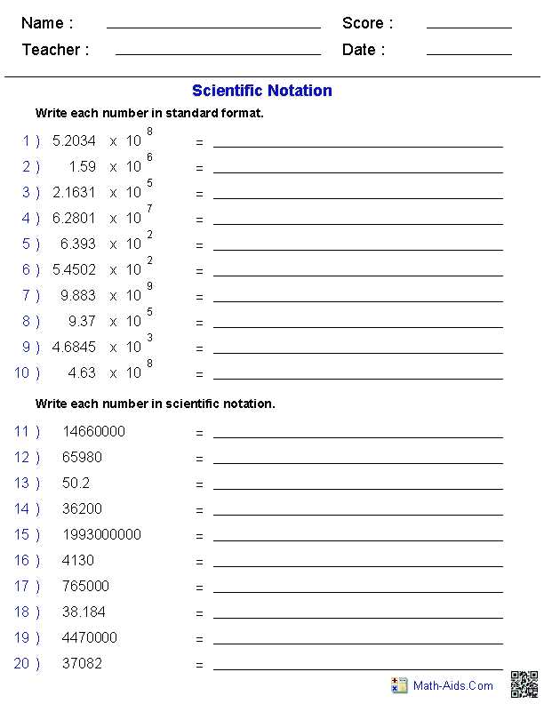 Performing addition and subtraction with scientific notation