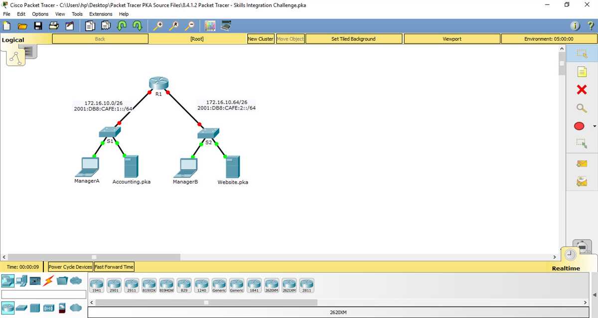 Exploring the Features of Packet Tracer 3.2.1.8
