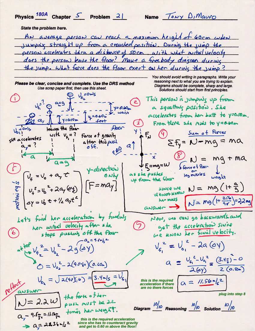 Physics ch 10 answers