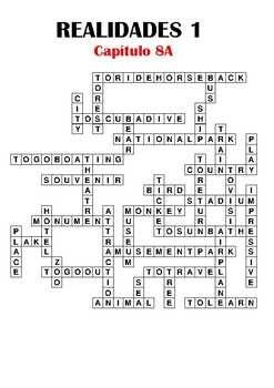 Realidades 2 Capitulo 1b Crossword Answers: Easily Solve Your Spanish Puzzle