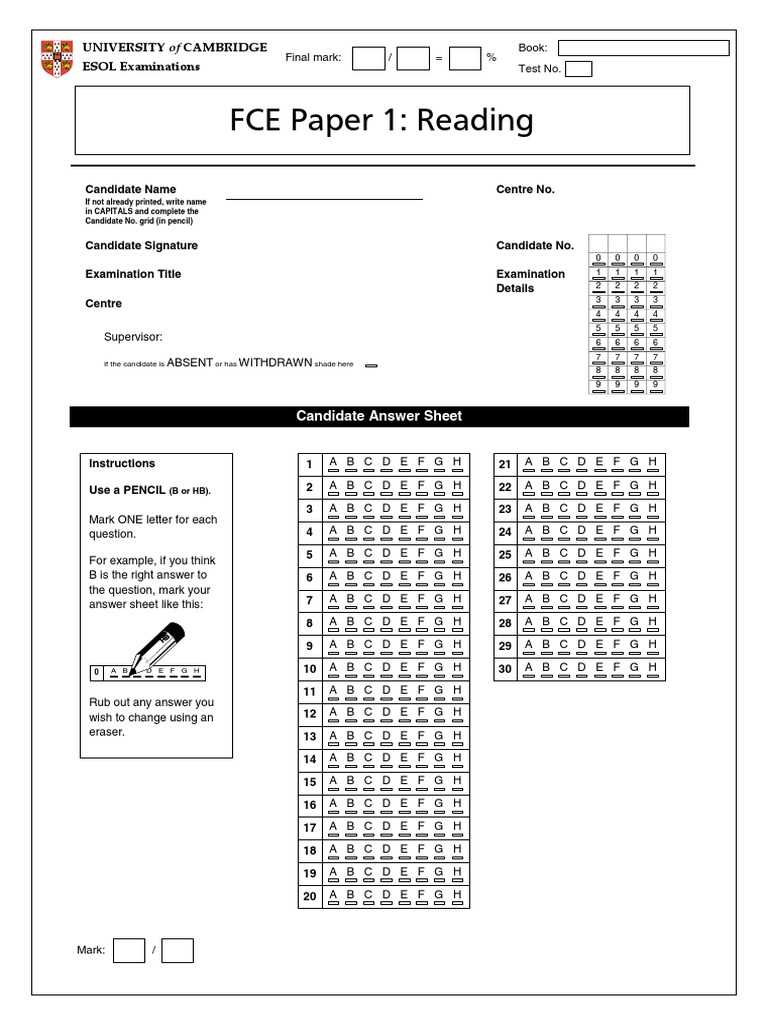 How to Create a Sample Answer Sheet