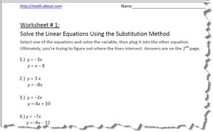 What is Substitution Method?