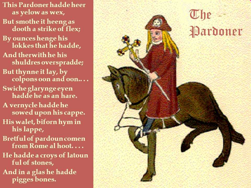 Who is the Pardoner in Chaucer's Canterbury Tales?
