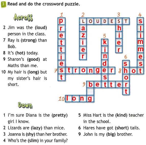 Puzzle Time Answers