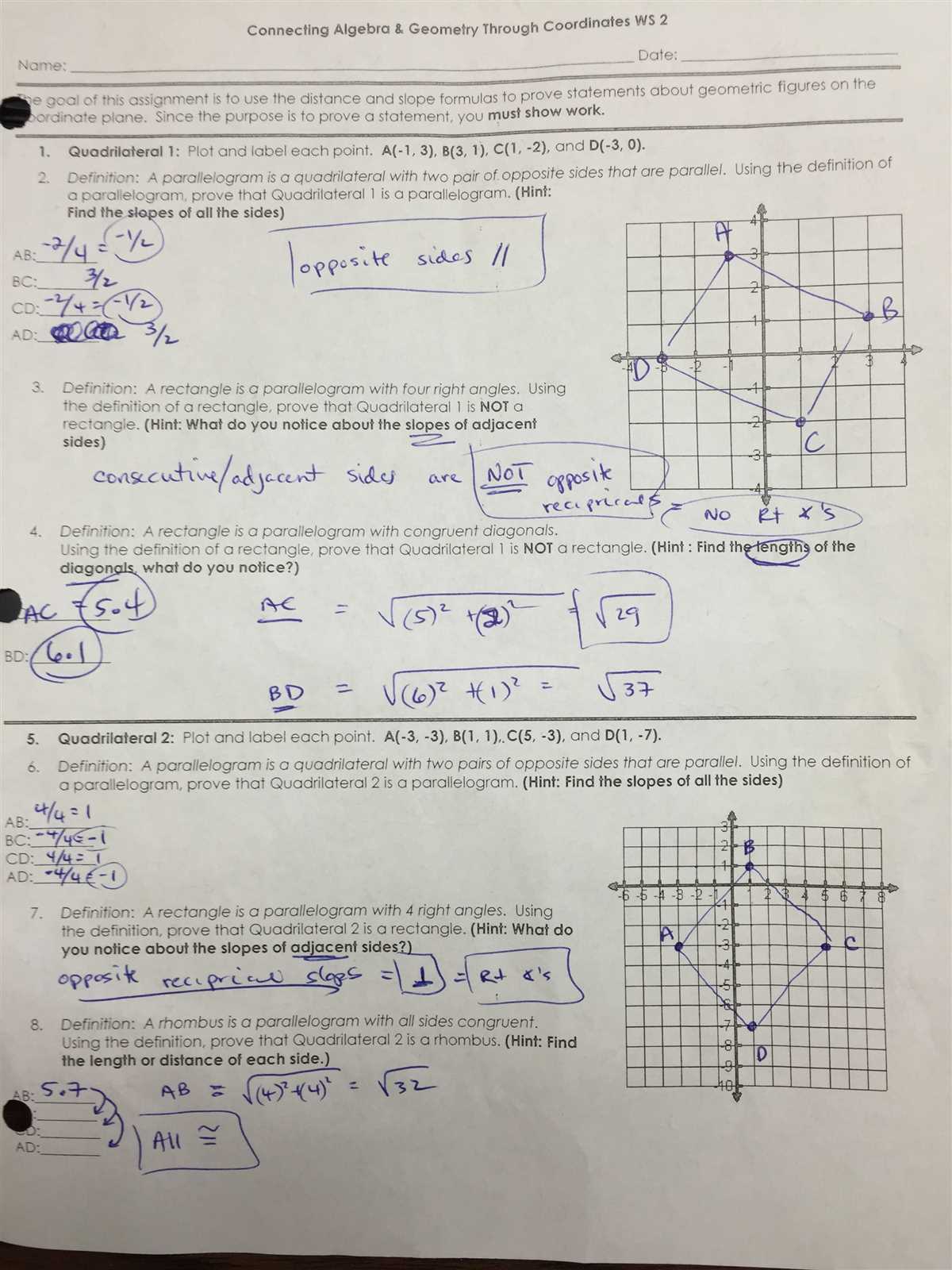 Check Your Work: Answer Key for Homework Problem 1