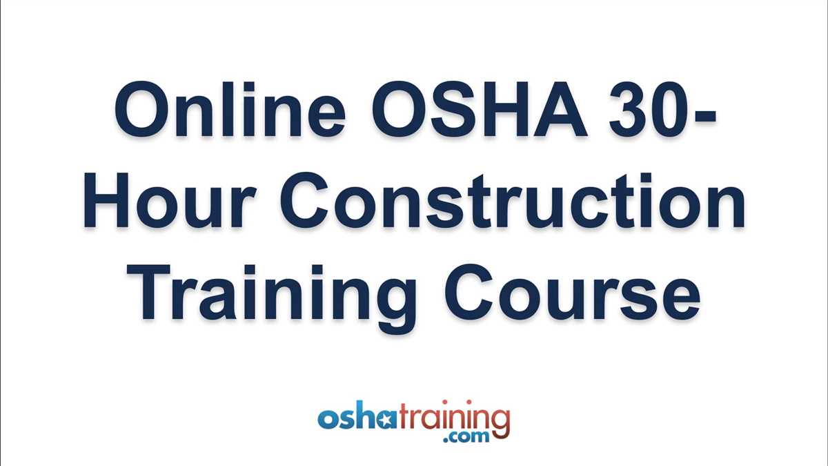 How to prepare for the Osha 10 hour online course?