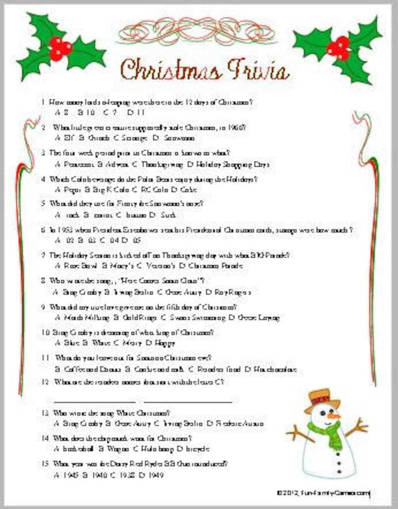 Hard Christmas Trivia Questions and Answers
