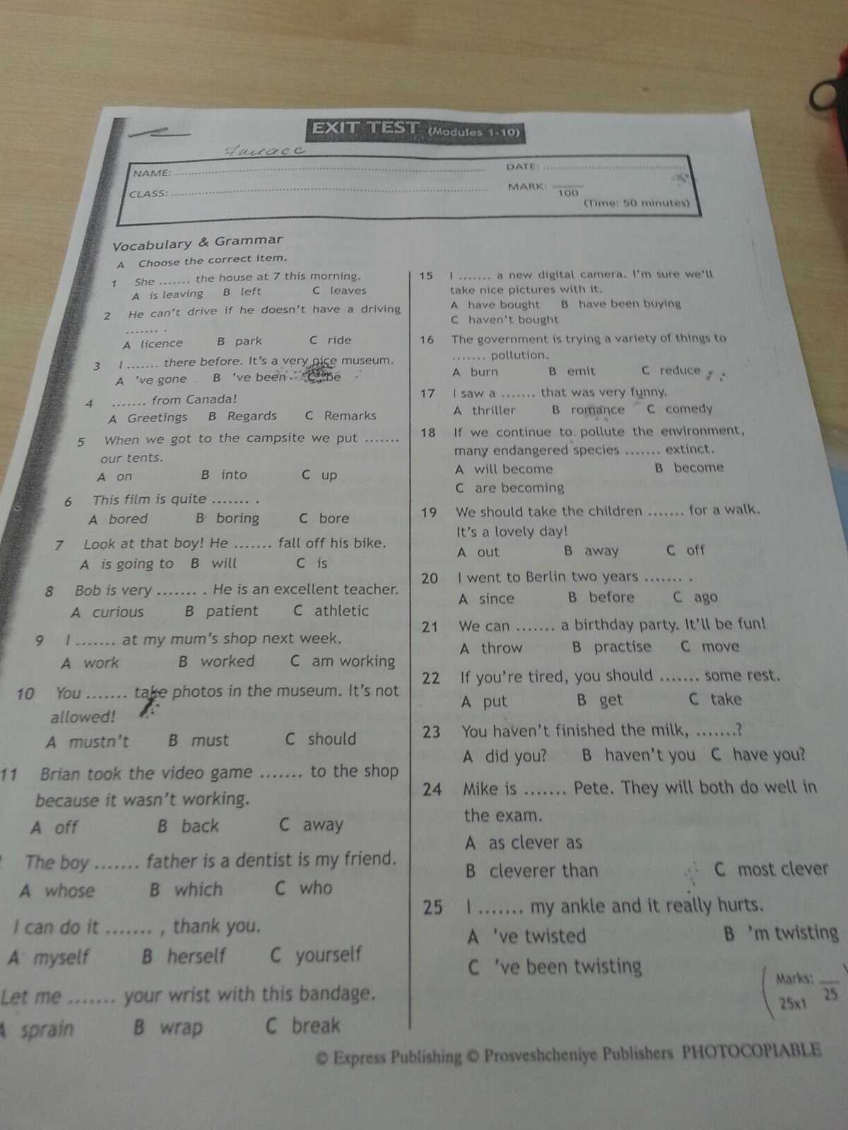 Exercises and activities to reinforce Capitulo 4 vocabulario 1