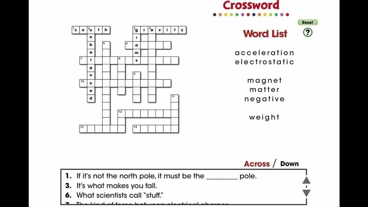 Edhelper crossword answer key