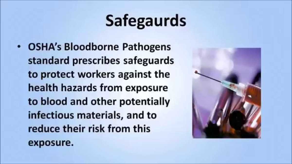 The Importance of OSHA Bloodborne Pathogens Training